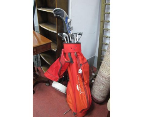 'Taylor Made' Tour Prepared Golf Clubs, in Howson bag; together with trolley.