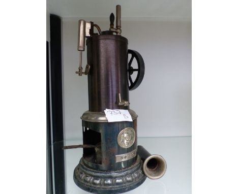 A VINTAGE TIN PLATE HOT AIR ENGINE&nbsp;