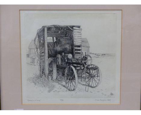 CHARLES CHAPLIN (1907-1987) ARR. GOING FOR A SONG, PENCIL SIGNED LIMITED EDITION PRINT. 28 x 29cms