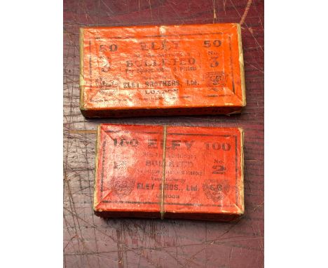 SECTION 1 COLLECTORS AMMUNITION- .22 ELEY RIMFIRE #2 100 ROUNDS AND #3 48 ROUNDS (148 ROUNDS)