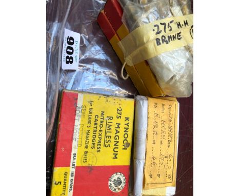 SECTION 1 COLLECTORS AMMUNITION- .275 BELTED RIMLESS MAGNUM NITRO EXPRESS- 28 ROUNDS