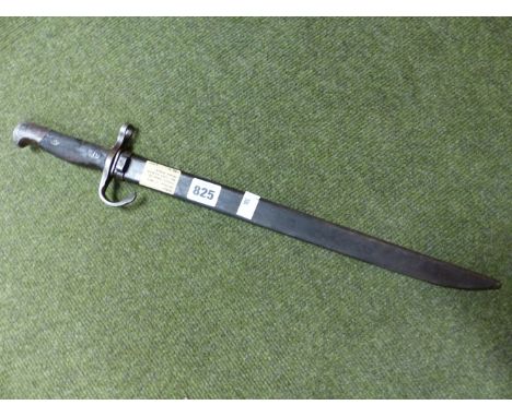 A JAPANESE MODEL 1897 OR ARISAKA BAYONET, MARKED TO THE NAGOYA ARSENAL, CONTAINED IN ITS STEEL SCABBARD.
