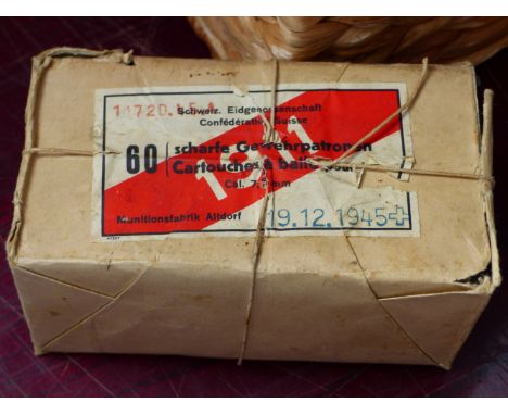 SECTION 1 COLLECTORS AMMUNITION- 7.5 SCHMIDT-RUBEN, 60 ROUNDS