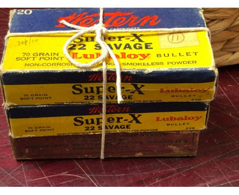 SECTION 1 COLLECTORS AMMUNITION-.22 SAVAGE 51 ROUNDS