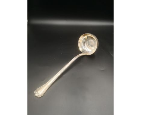 A silver ladle marked 800, 245gms. Estimate: £80-100