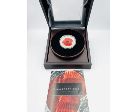 Westminster 2019 Masterpiece Bailiwick of Jersey silver 5oz Poppy Coin in presentation box. Estimate: £120-150