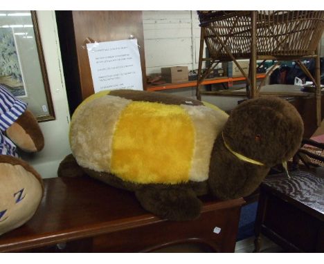 Vintage tortoise footstool / pouffe 