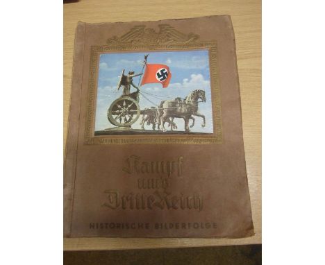 Kampf ums Driitte Reich ( fight for the third empire )  Published by Munich , Heinrich Hoffman 1933 . Pictorial embossed card