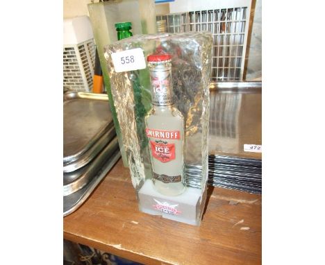 Smirnoff Ice in resin Lamp ( missing fittings )