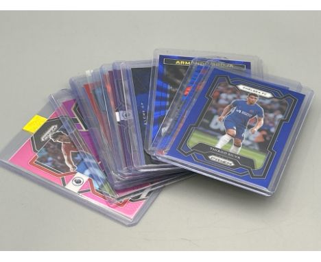 Eleven Panini limited edition Football trading cards including Jack Grealish, Harry Maguire and Thiago Silva. Viewing recomme