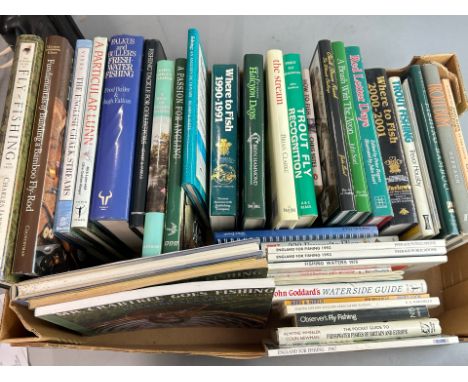 A large collection of books on the subject of angeling including A passion for Angling, Fulkas and Buller's Freshwater Fishin