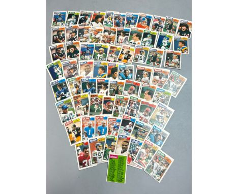 American Football Trading Cards - A Collection of over sixty Topps cards from 1987 with some duplicates / AN20 