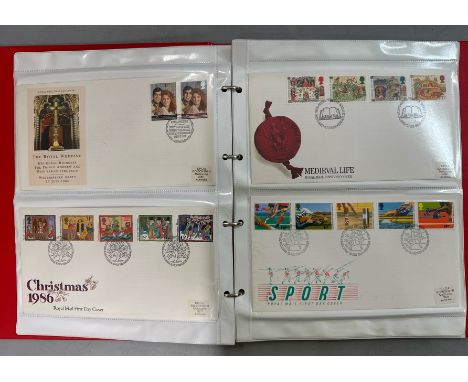A collection of 26 first day cover and commemorative stamps dated between 1986 to 1994 including 'Penny Black' anniversary st