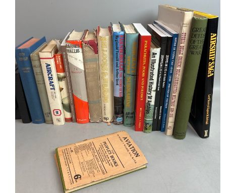 Nineteen assorted books on the subject of aviation including Graf Zeppelin by J.Gordon Vaeth, 1959 first edition and Aviation