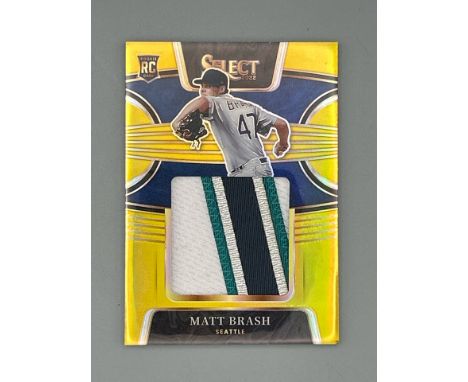 Baseball Trading Cards - Matt Brash (Seattle) Panini Select 2022 jersey card no.RJS-MB, edition number 8/10 /AN20