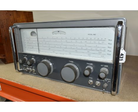 AN EDDYSTONE 940 COMMUNICATIONS RADIO RECEIVER, manufactured by Stratton &amp; Co, untested, no manual or box