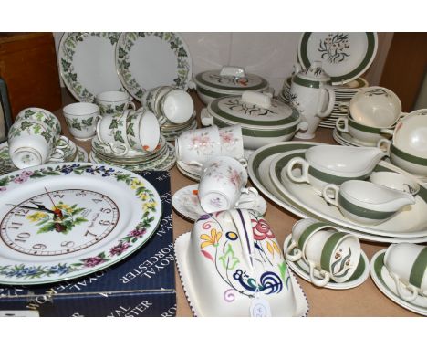 A SELECTION OF TEA AND DINNER WARES ETC, to include Grindley 'Green-Gables' part dinner service,  to include two tureens with