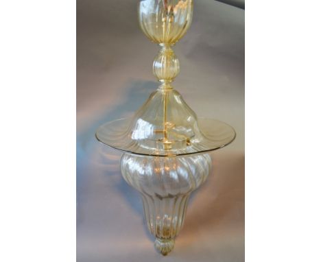 A Doge Murano Glass Ceiling Lantern from Venini, 90 cms 