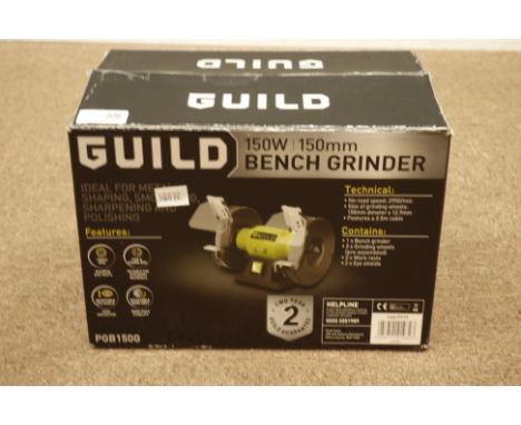 Guild PGB150G 150W 150MM bench grinder - boxed   Condition Report   Click here for further images, condition, auction times &