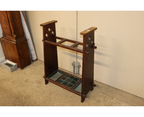 A late 19th / early 20th Century Arts &amp; Crafts stick stand 