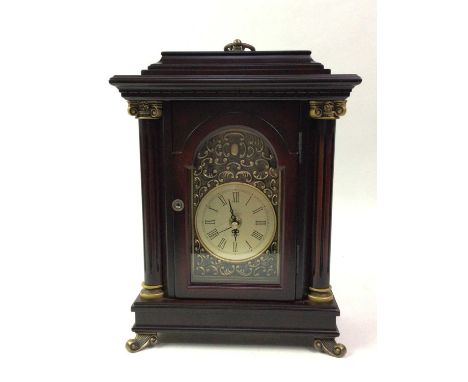 REPRODUCTION WALL CLOCK, AND A MANTEL CLOCK the mantel clock a modern quartz example Qty: 2