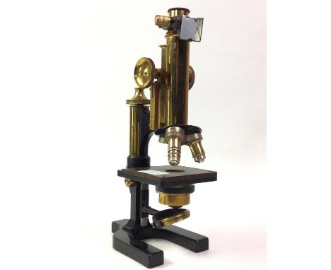 W. WATSON & SONS LTD MICROSCOPE, no 24023, along with a Eleitz Wetzlar branded instrumentmicroscope 31cm high Qty: 2