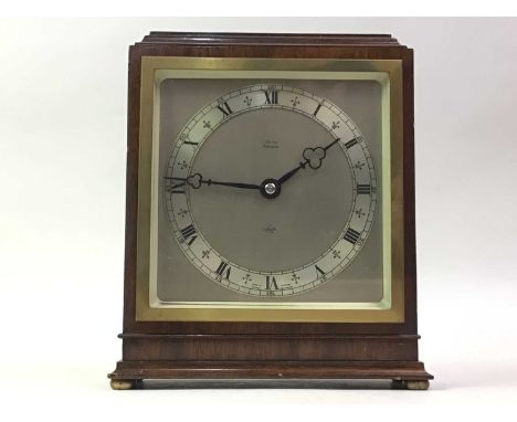 ELLIOTT MANTEL CLOCK, the dial inscribed for Laing's Glasgow22cm high