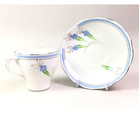 ROSYLN PART TEA SERVICE, AND OTHER CERAMICS  including a Noritake dish, the Rosyln tea service with floral decoration on a wh