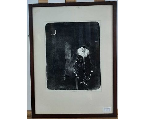 PAIR OF FRAMED ETHEL GABAIN LITHOGRAPHS, AU CLAIR DE LA LUNE AND THE PATCH with original labels, each framed59cm x 44cmQty: 2