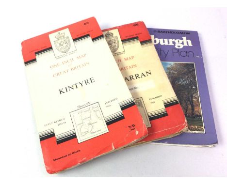 COLLECTION OF MAPS, including Ordnance Survey, Motoring and Hiking, Bartholomew and further, along with a vintage leatherette