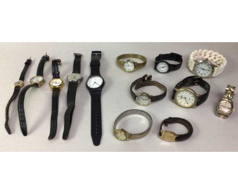 COLLECTION OF WRIST WATCHES, including Seiko, Timex, Swatch, and further