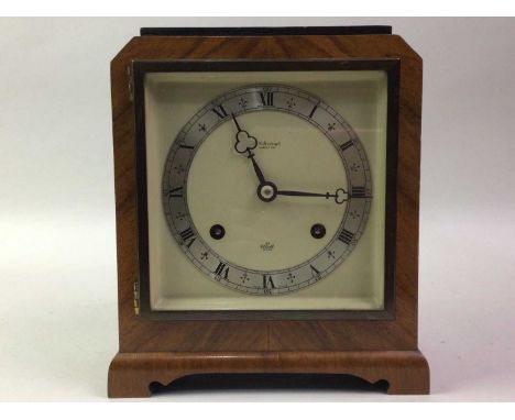 ELLIOTT MANTEL CLOCK, inscribed for R.A. Roxburgh Hamilton to dial23cm high