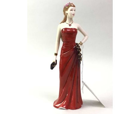 GROUP OF FIGURES, including Hummel, Coalport and Royal Doultontallest figure 22cm highCracks to one of the figures, restorati