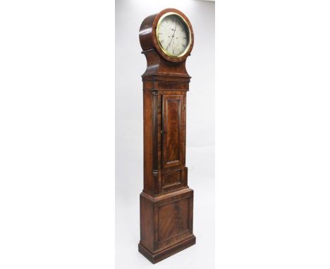 James Robertson of Edinburgh. An early 19th century Scottish mahogany quarter striking eight day longcase clock, the 13 inch 