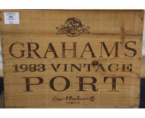 Nine bottles of Graham 1983, owc.
