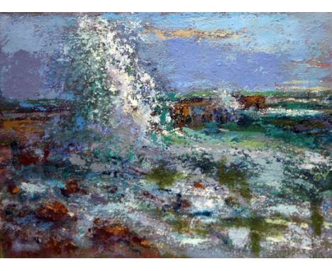 Frank Griffithoil on board,Seascape,studio stamp verso,13 x 17in. unframed.