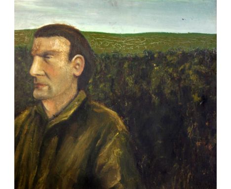 Alan Parkeroil on board,Portrait of a gentleman in a landscape,inscribed verso,24.5 x 26in.
