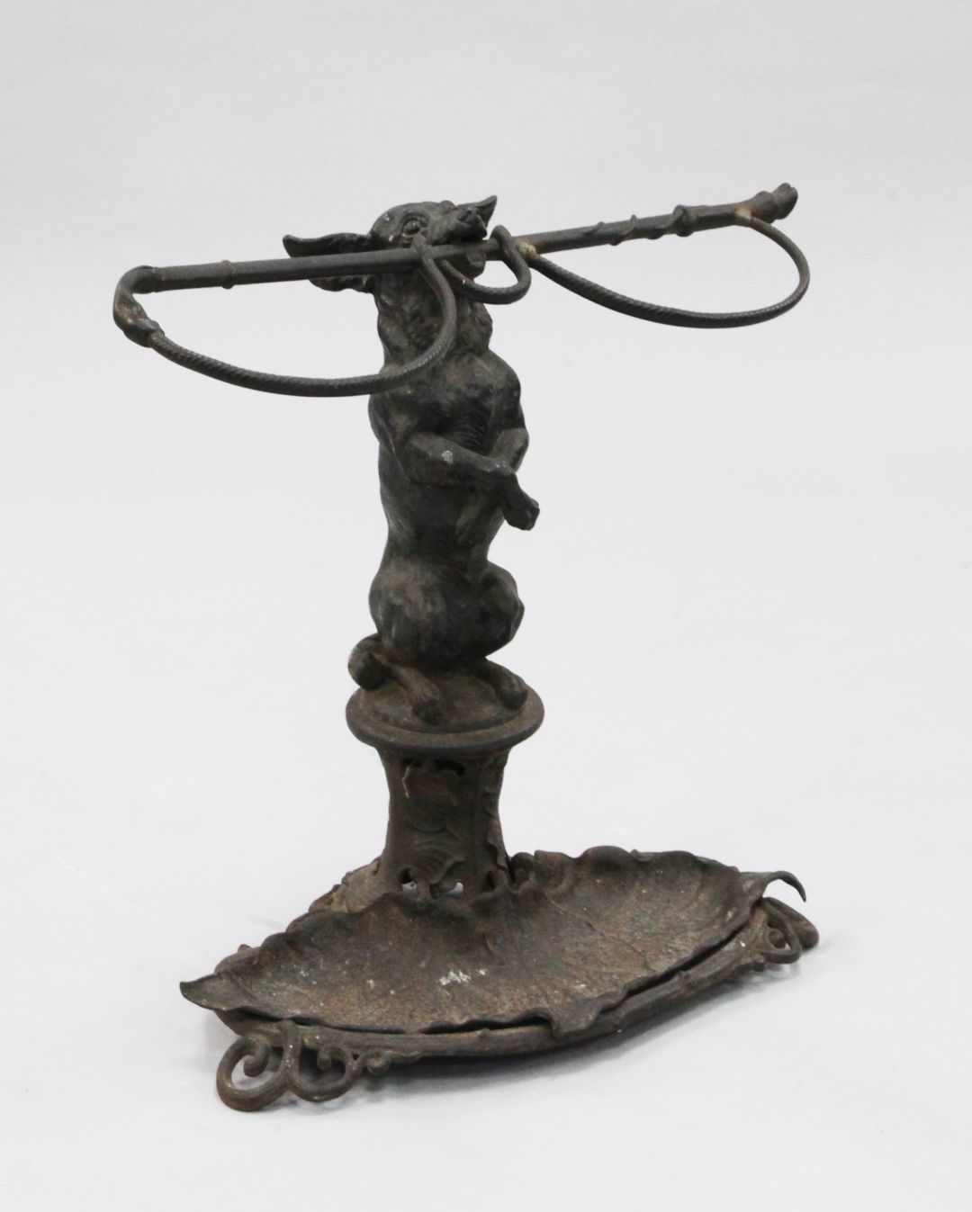 A Victorian Coalbrookdale Cast Iron Umbrella Stand Modelled As A inside Cast Iron Umbrella Stand Dog