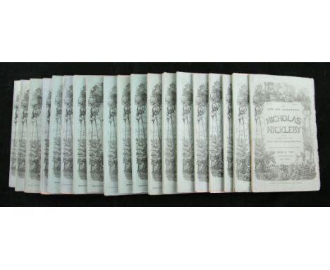 Dickens, Charles - The Life and Adventures of Nicholas Nickleby, 1st edition, 1st issue, original 19/20 parts, 8vo, 40 plates