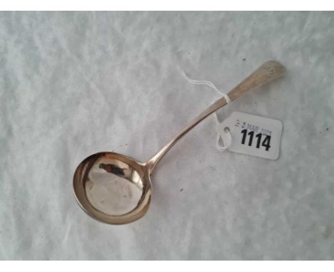 A George III OE pattern sauce ladle, London 1798 by PB, AB