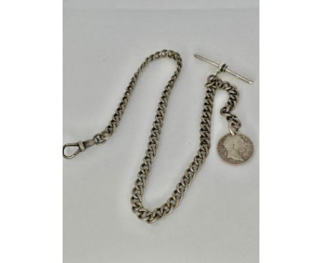 Vintage Pocket watch chain &amp; fob