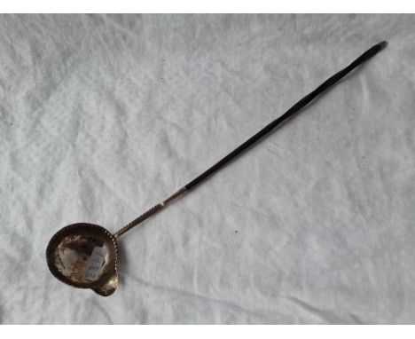 Georgian toddy ladle with whale bone handle