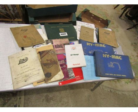 Vintage car and engine manuals etc&nbsp;