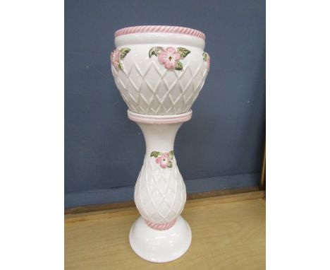 Ceramic Jardiniere on stand H64cm approx&nbsp;