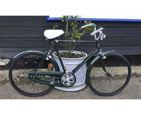 The Royal Enfield Cycle Company Ltd, gents bicycle made in 1946, registered number 22506 complete with light, bell and inflat