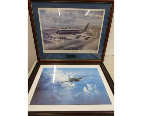 After Wong ltd edition aircraft print 'The Bloody 100th-yesterday and today' 52/250 82x69cm and one other 80x62cm