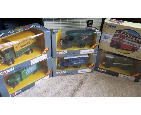 Great lot of 6 large Corgi limited edition Boxed tracks & BusCorgi Bristol K Utility London Transport 97857 Diecast Model Bus