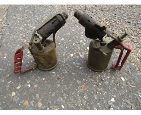 2 Vintage brass blow torches&nbsp;