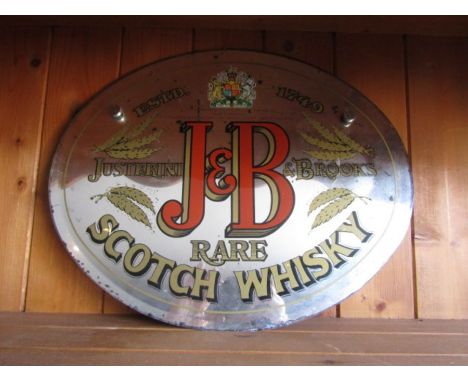 J &amp; B rare Scotch whiskey original mirror