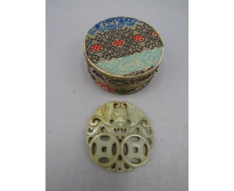 A Jade carved pendant